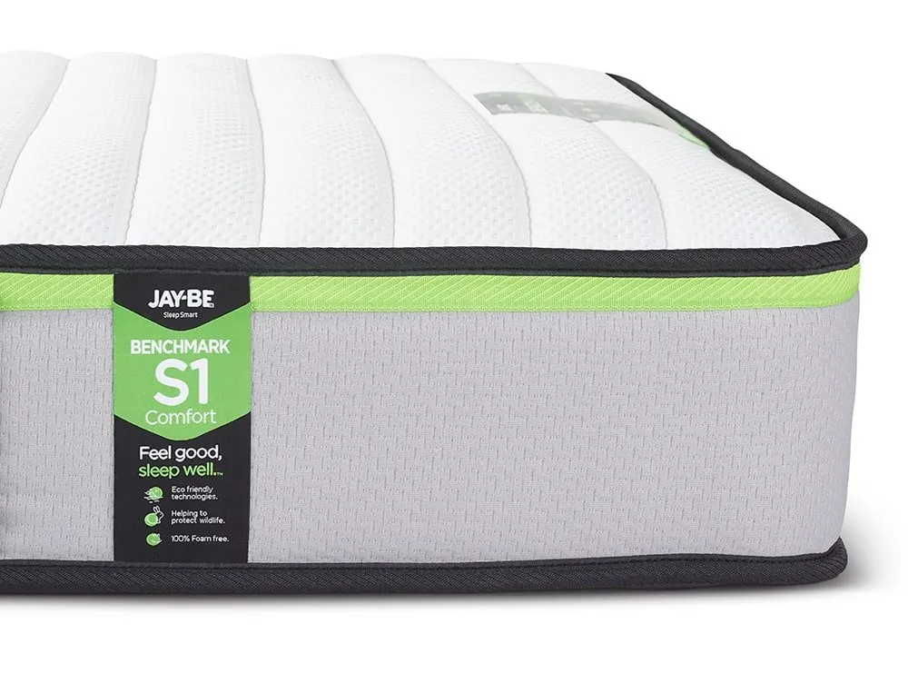 Jay-Be Jay-Be Benchmark S1 3ft Single Comfort Eco-Friendly Mattress in a Box