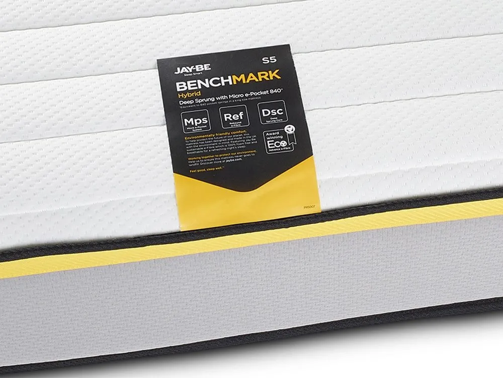 Jay-Be Jay-Be Benchmark S5 4ft Small Double Hybrid Eco-Friendly Mattress in a Box