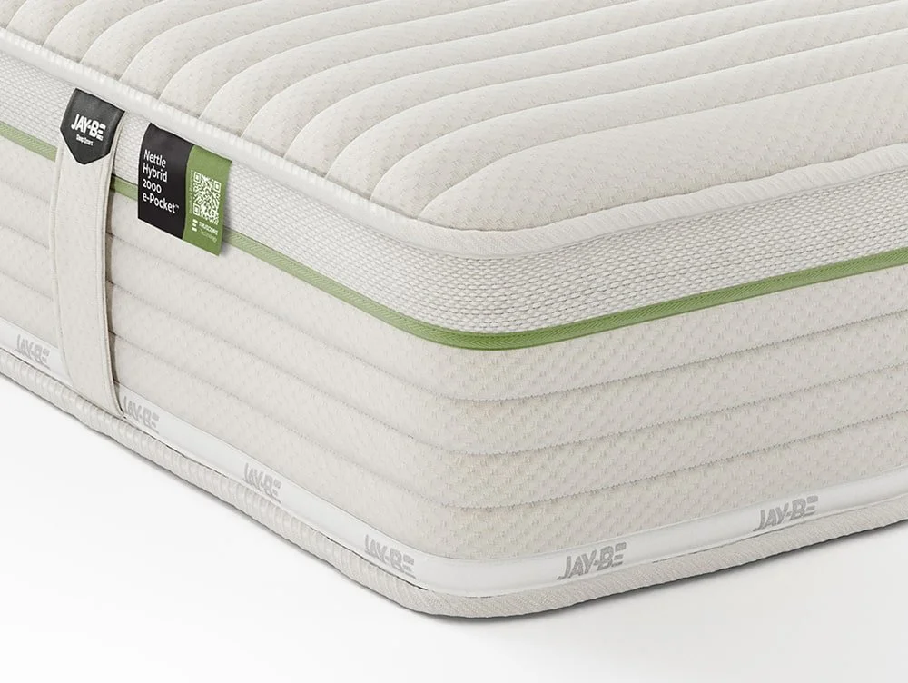 Jay-Be Jay-Be Natural All Seasons 3ft Single Nettle Hybrid 2000 e-Pocket Mattress in a Box