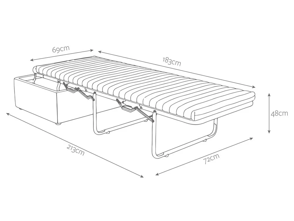 Jay-Be Jay-Be Fabric Footstool Bed