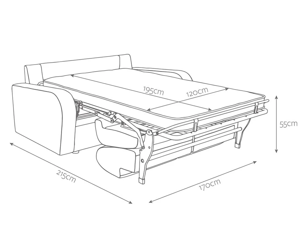 Jay-Be Jay-Be Deco 2 Seater Sofa Bed