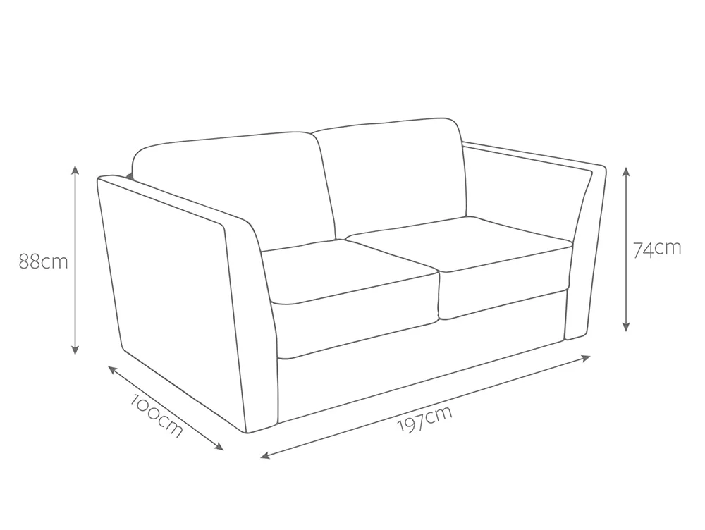 Jay-Be Jay-Be Elegance 3 Seater Sofa Bed