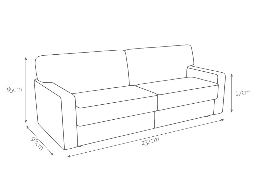 Jay-Be Jay-Be Linea 4 Seater Sofa Bed