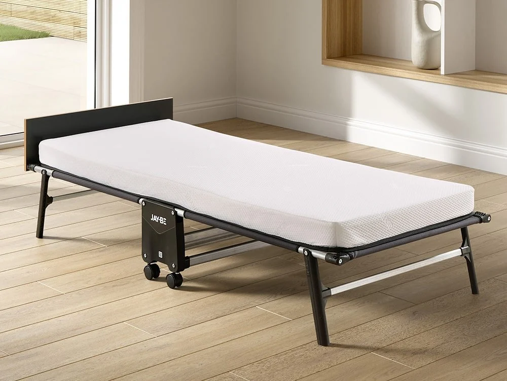 Jay-Be Jay-Be Rollaway 80cm Folding Guest Bed with Memory Mattress