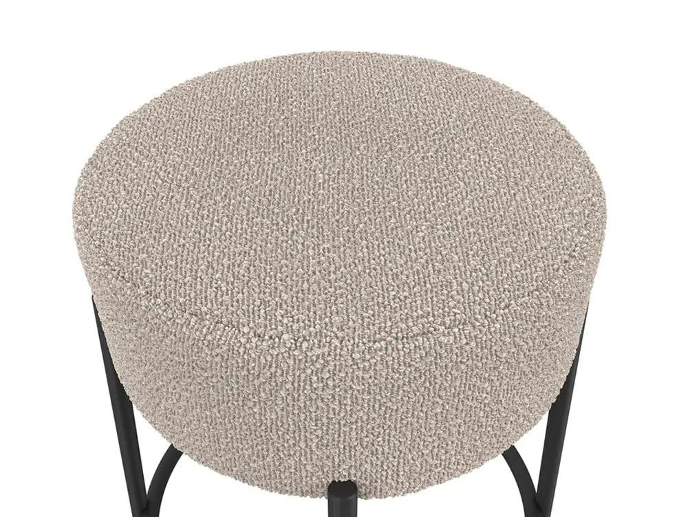 LPD LPD Anais Buff Boucle Fabric Bar Stool