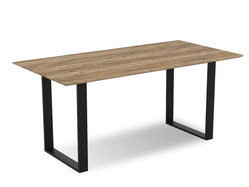 LPD LPD Antibes 180cm Russet and Black Wooden Dining Table