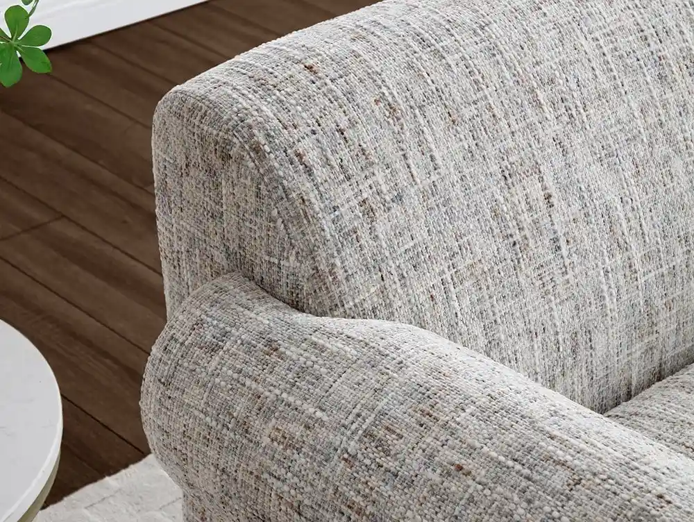 Kyoto Kyoto Arlo Natural Chenille and Oak Accent Chair