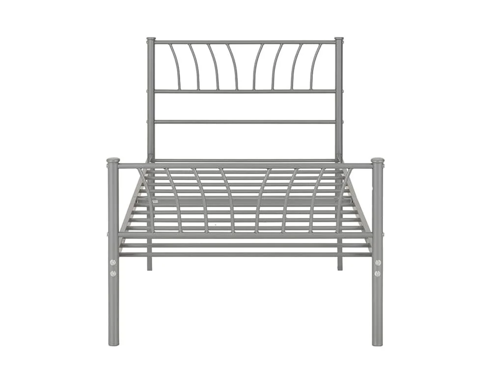 Seconique Seconique Harlow 3ft Single Silver Metal Bed Frame