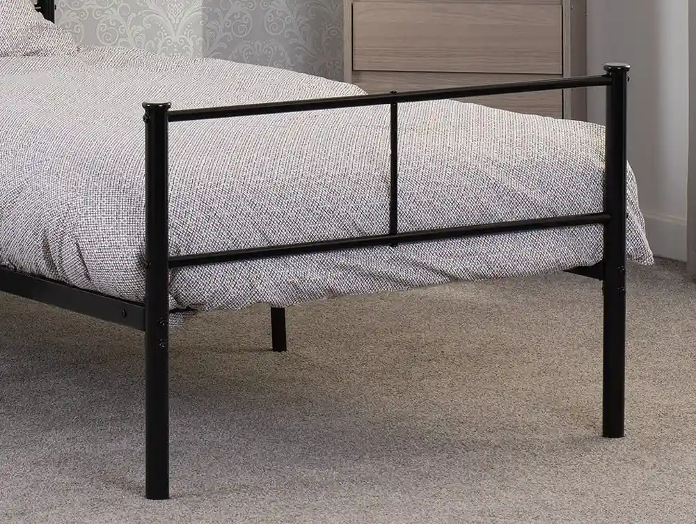 Seconique Seconique Newton 3ft Single Black Metal Bed Frame