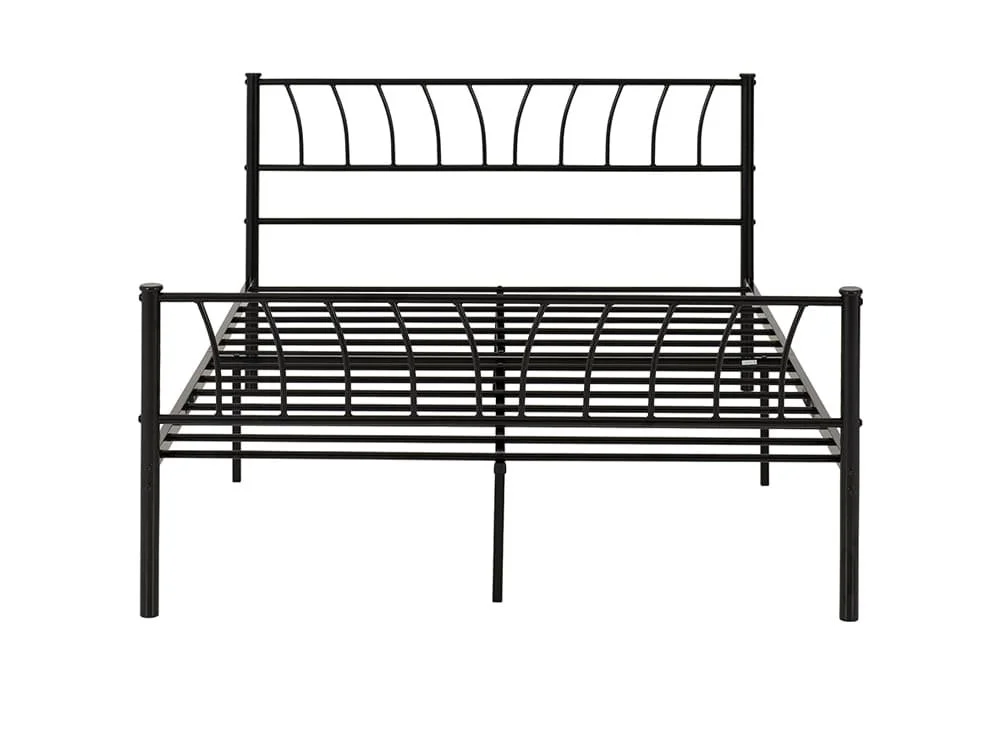 Seconique Seconique Harlow 4ft6 Double Black Metal Bed Frame