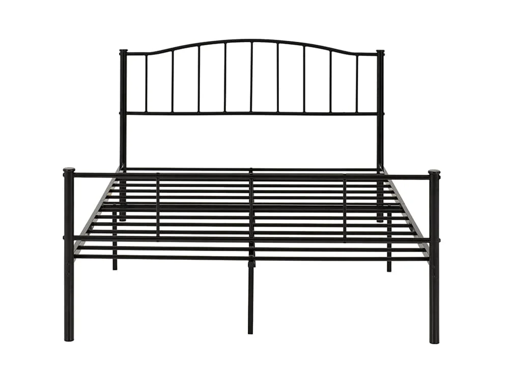 Seconique Seconique Newton 4ft6 Double Black Metal Bed Frame