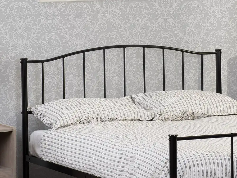 Seconique Seconique Newton 4ft6 Double Black Metal Bed Frame