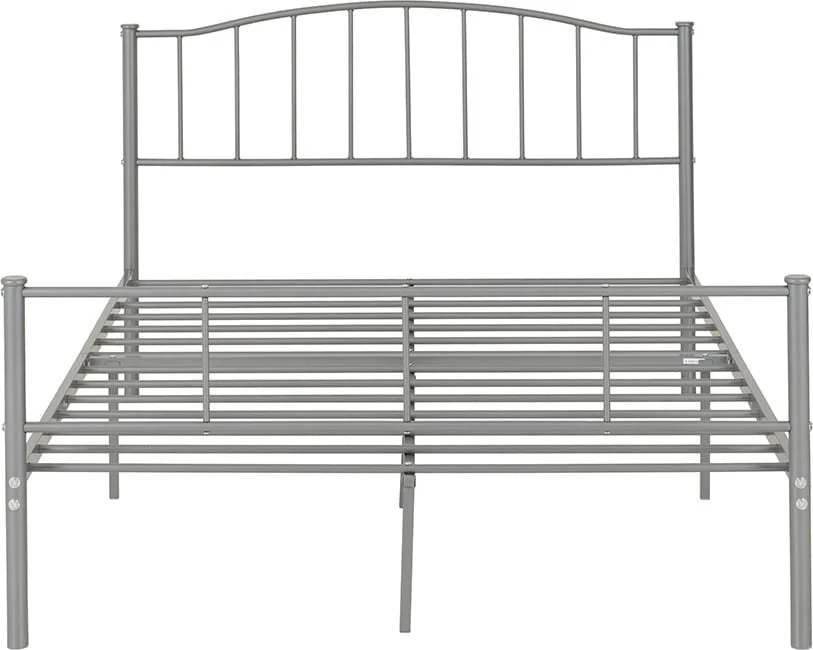 Seconique Seconique Newton 4ft6 Double Silver Metal Bed Frame