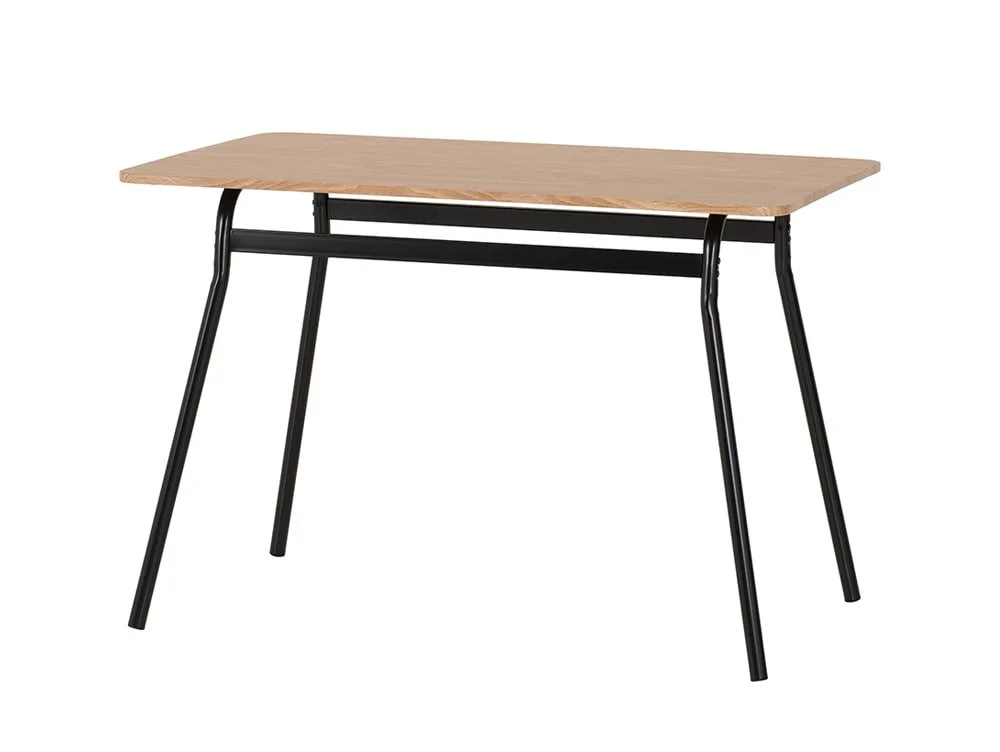 Seconique Seconique Warren Black and Russet Oak Dining Table and 4 Chairs