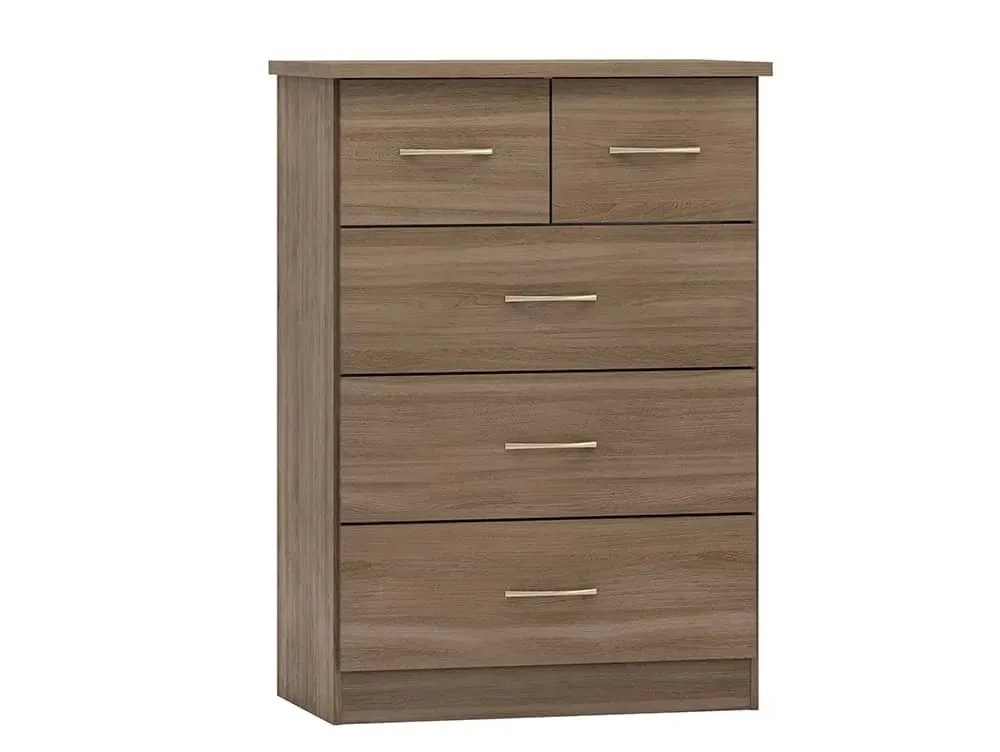 Seconique Seconique Nevada Rustic Oak 4 Piece Large Bedroom Furniture Package