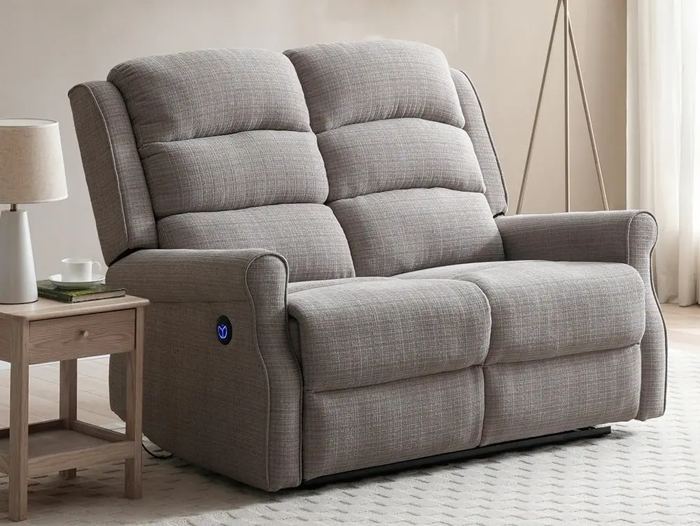 Kyoto Kyoto Baxter Natural Chenille 2 Seater Recliner Sofa