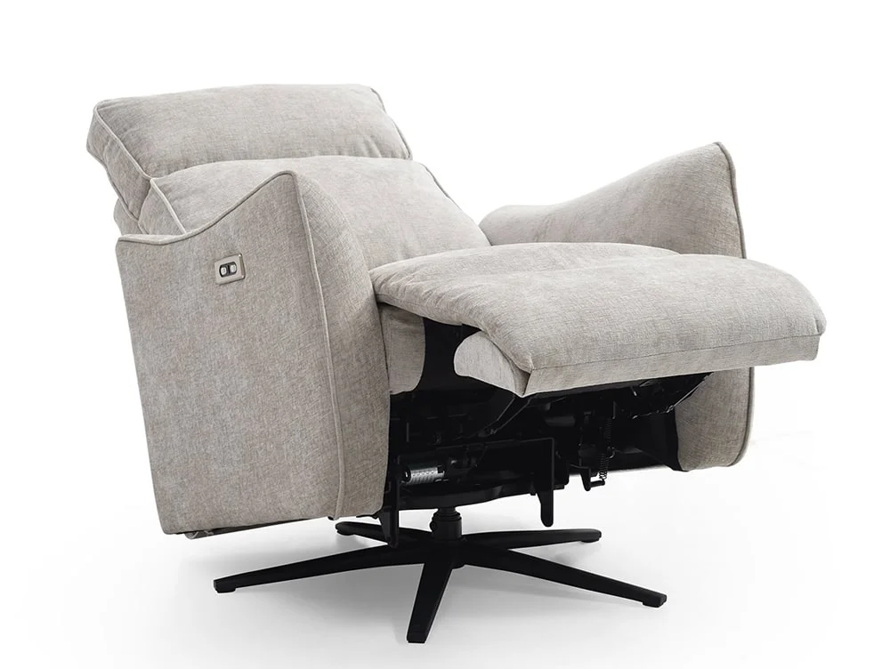 Kyoto Kyoto Finn Natural Chenille Recliner Chair