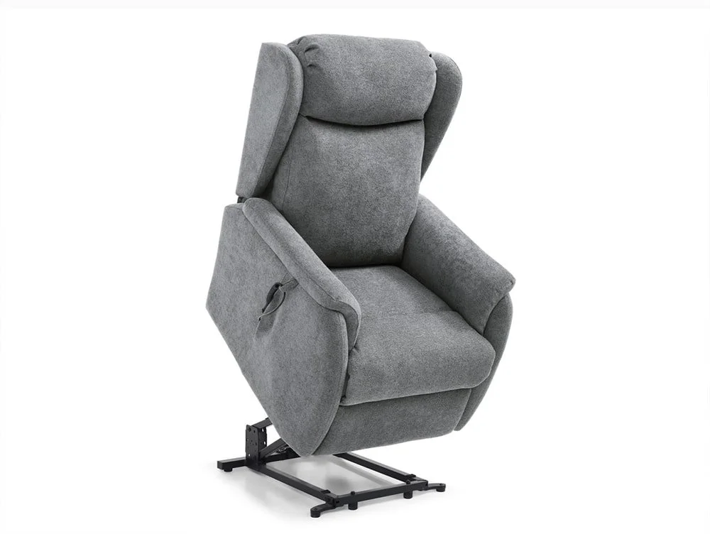 Kyoto Kyoto Fletcher Dual Motor Grey Fabric Riser Recliner Chair