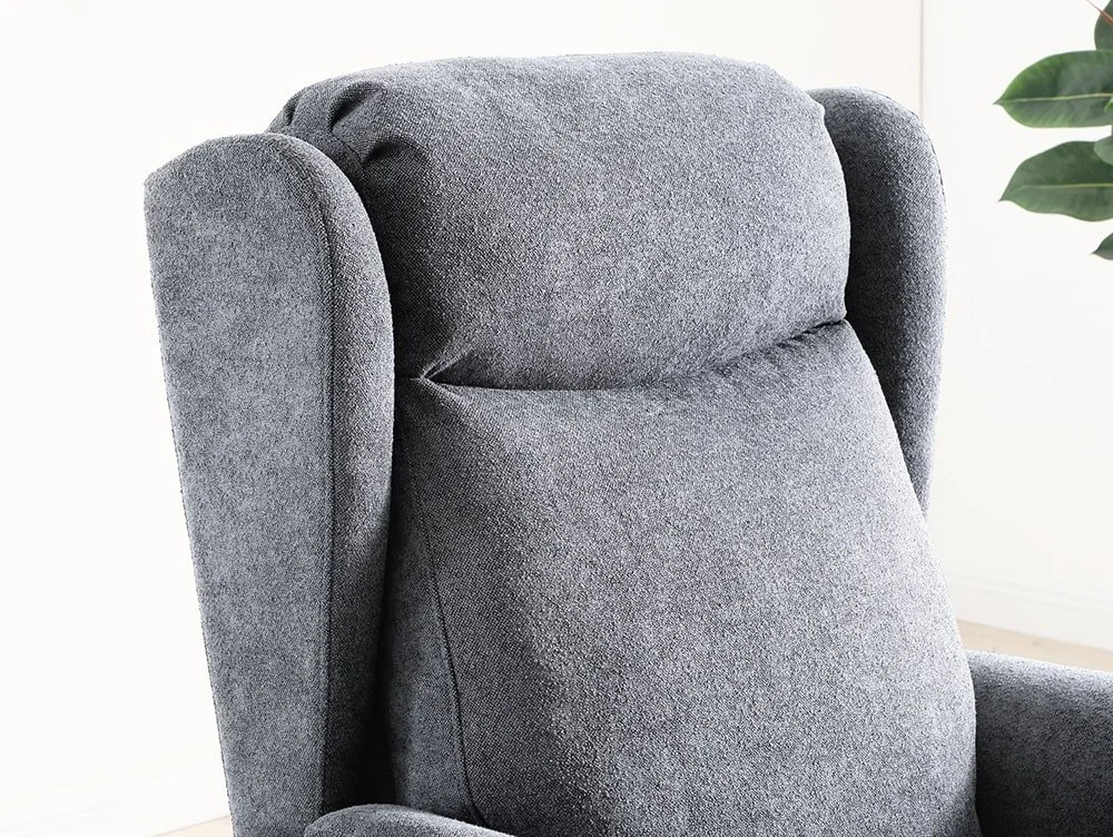 Kyoto Kyoto Fletcher Dual Motor Grey Fabric Riser Recliner Chair