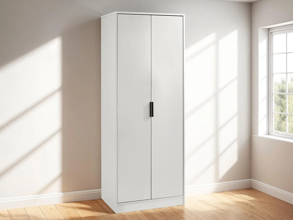 Julian Bowen Julian Bowen Alba Silk Grey 2 Door Wardrobe