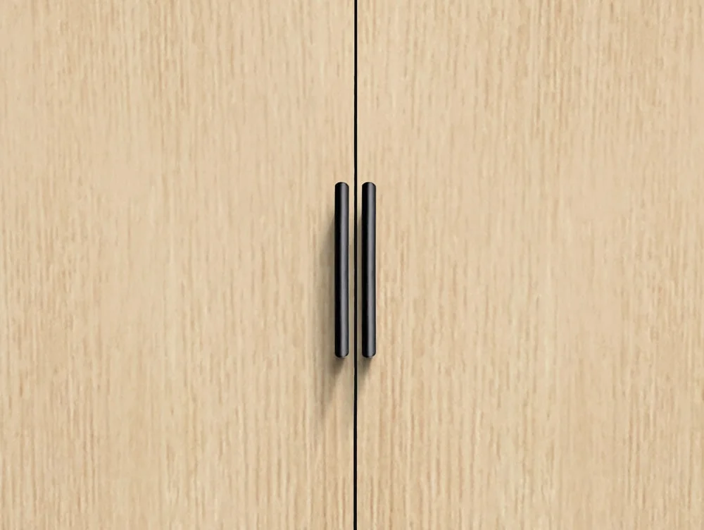 Julian Bowen Julian Bowen Alba White and Oak 2 Door Wardrobe