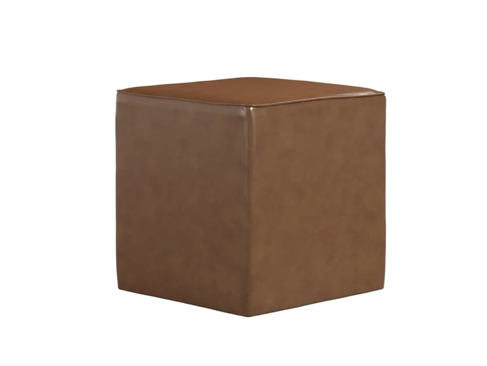 LPD LPD Bronx Tan Faux Leather Side Table