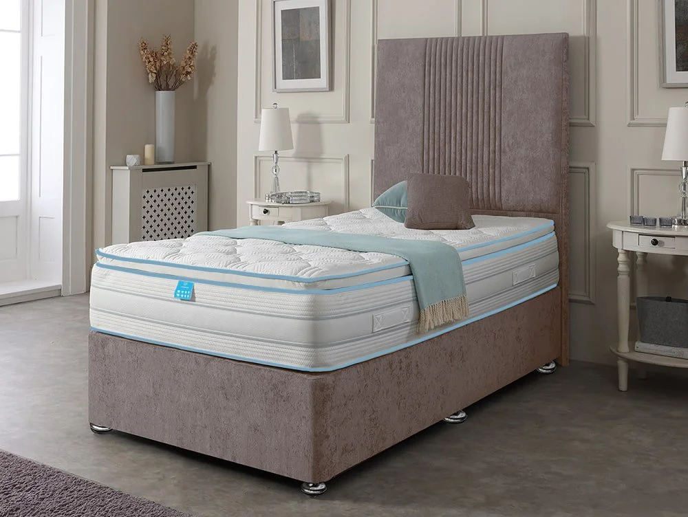 Willow & Eve Willow & Eve Bed Co. Thermacool Gel Pocket 2000 Pillowtop 4ft Small Double Divan Bed