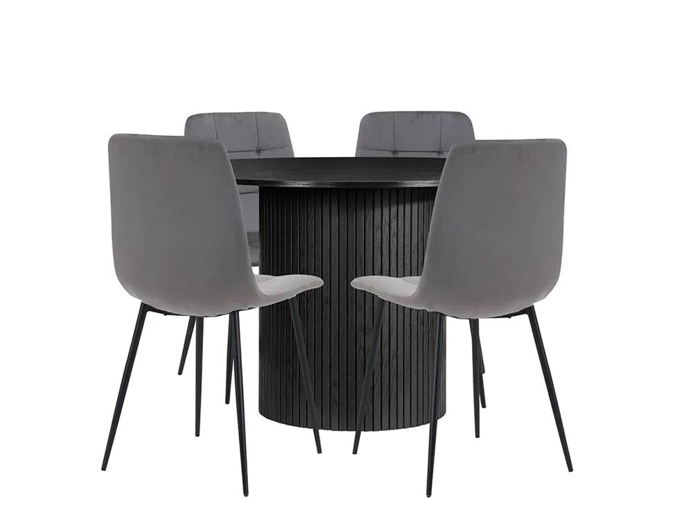 Birlea Furniture & Beds Birlea Axel 120cm Black Dining Table