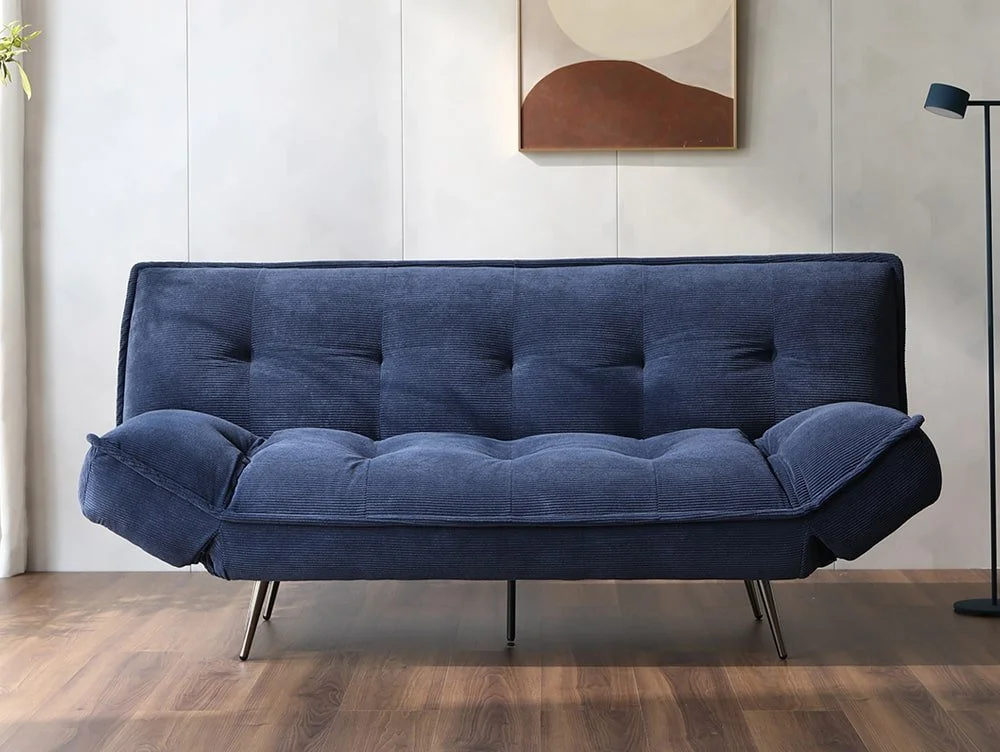 Limelight  Limelight Remi Navy Cord Fabric Sofa Bed