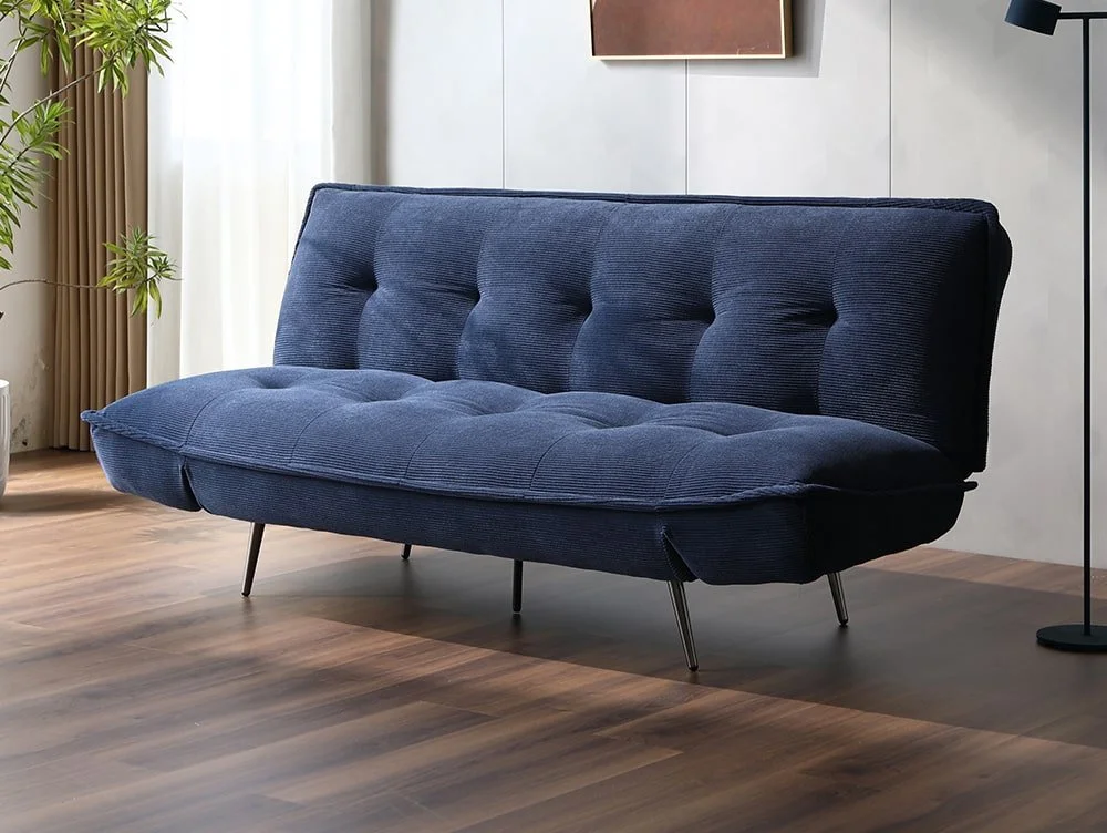 Limelight  Limelight Remi Navy Cord Fabric Sofa Bed