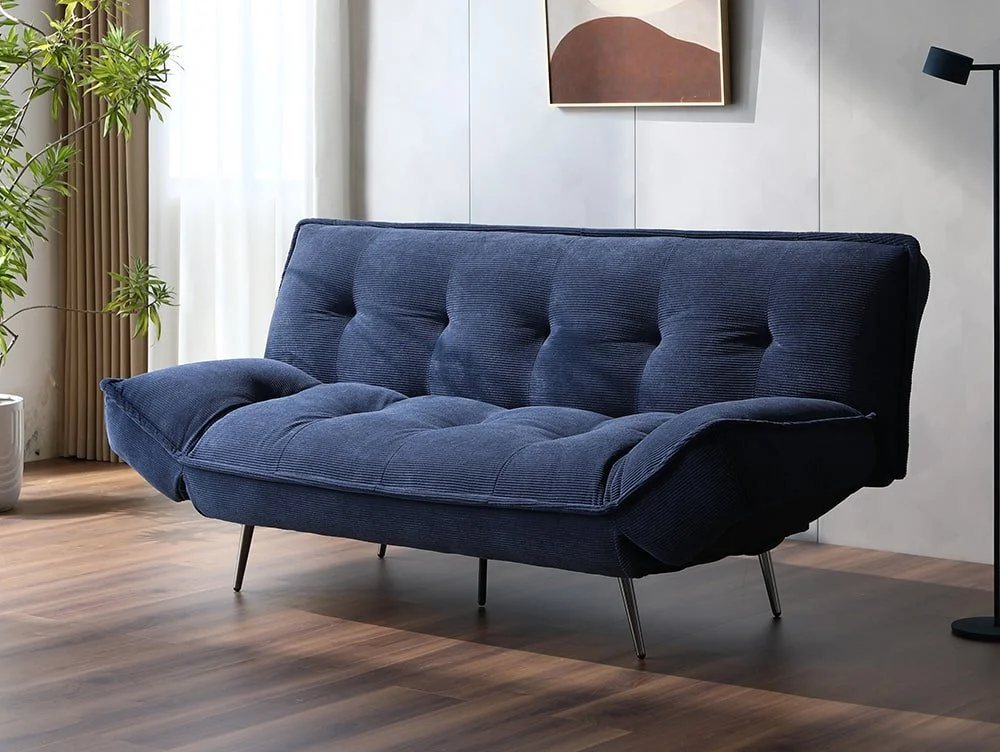 Limelight  Limelight Remi Navy Cord Fabric Sofa Bed