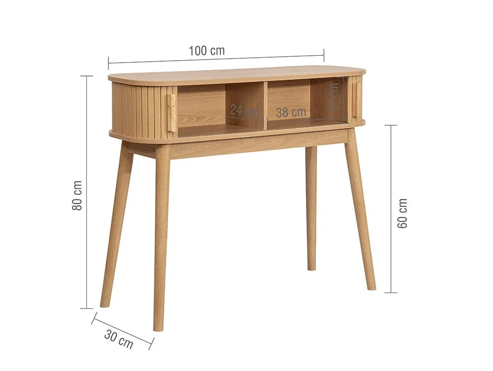 Birlea Furniture & Beds Birlea Axel Oak Storage Console Table