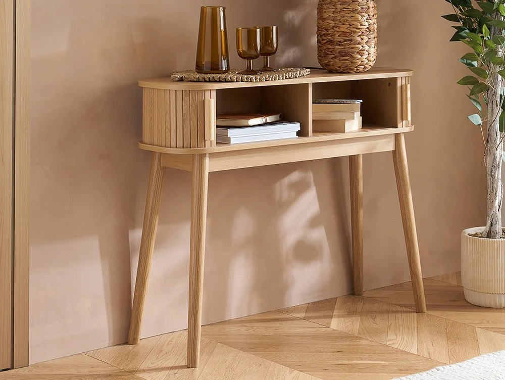 Birlea Furniture & Beds Birlea Axel Oak Storage Console Table