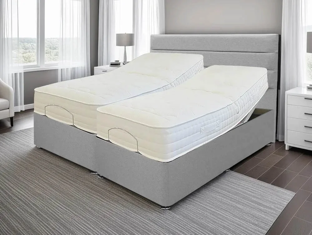 Willow & Eve Willow & Eve Natural Pocket 2000 Electric Adjustable 6ft Super King Size Bed (2 x 3ft)