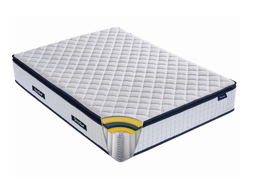 SleepSoul SleepSoul Bliss Memory Pocket 1500 Pillowtop 5ft King Size Mattress in a Box