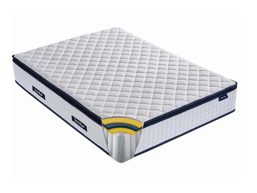 SleepSoul SleepSoul Bliss Memory Pocket 1500 Pillowtop 6ft Super King Size Mattress in a Box