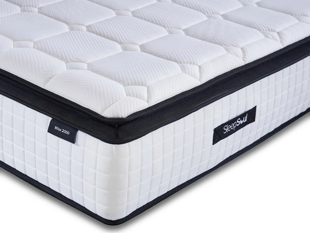 SleepSoul SleepSoul Bliss Memory Pocket 2000 Pillowtop 5ft King Size Mattress in a Box