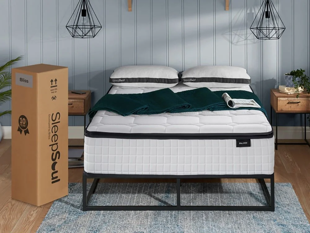 SleepSoul SleepSoul Bliss Memory Pocket 2000 Pillowtop 6ft Super King Size Mattress in a Box