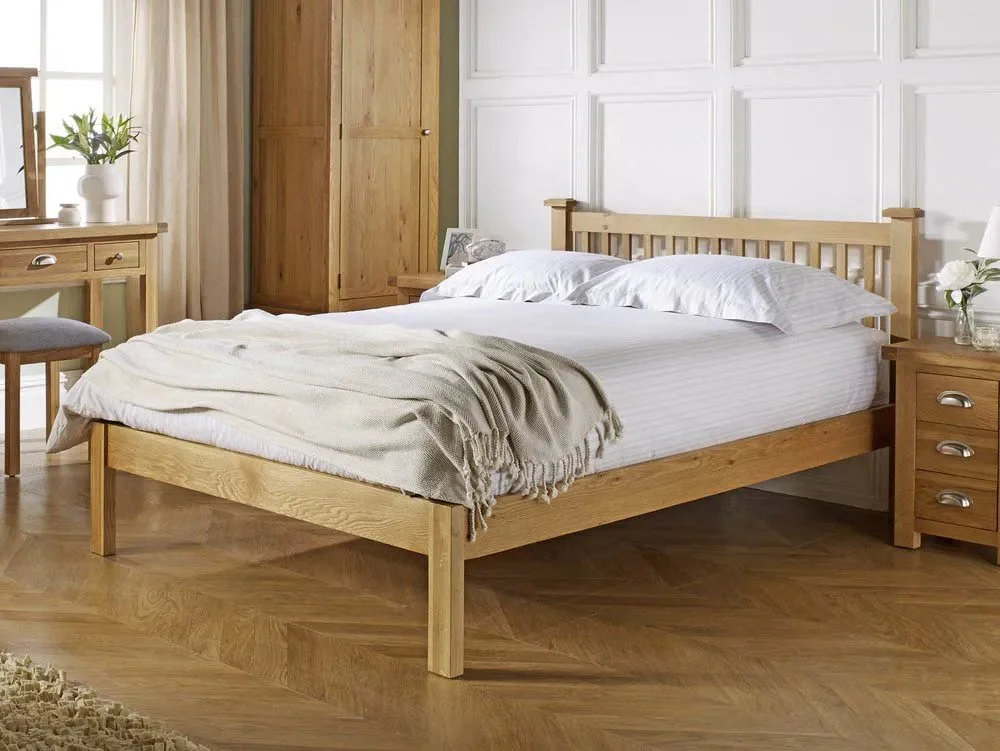 Birlea Furniture & Beds Clearance - Birlea Woburn 5ft King Size Oak Wooden Bed Frame