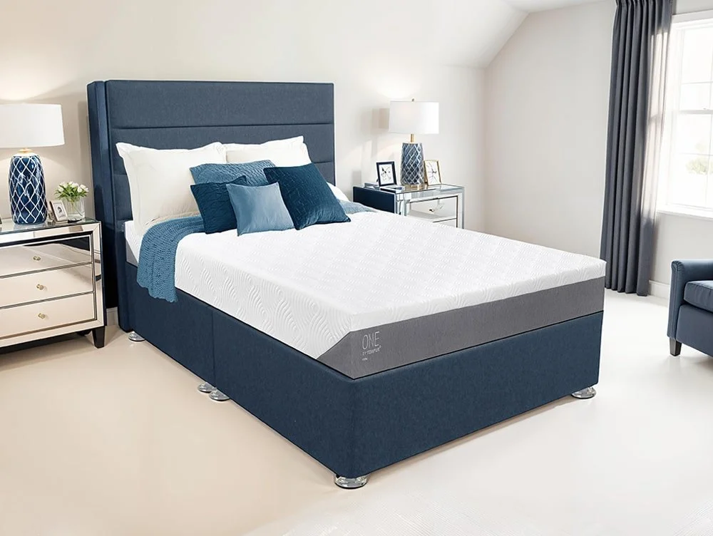 Tempur TEMPUR ONE 4ft6 Medium Double Lunar Divan Bed