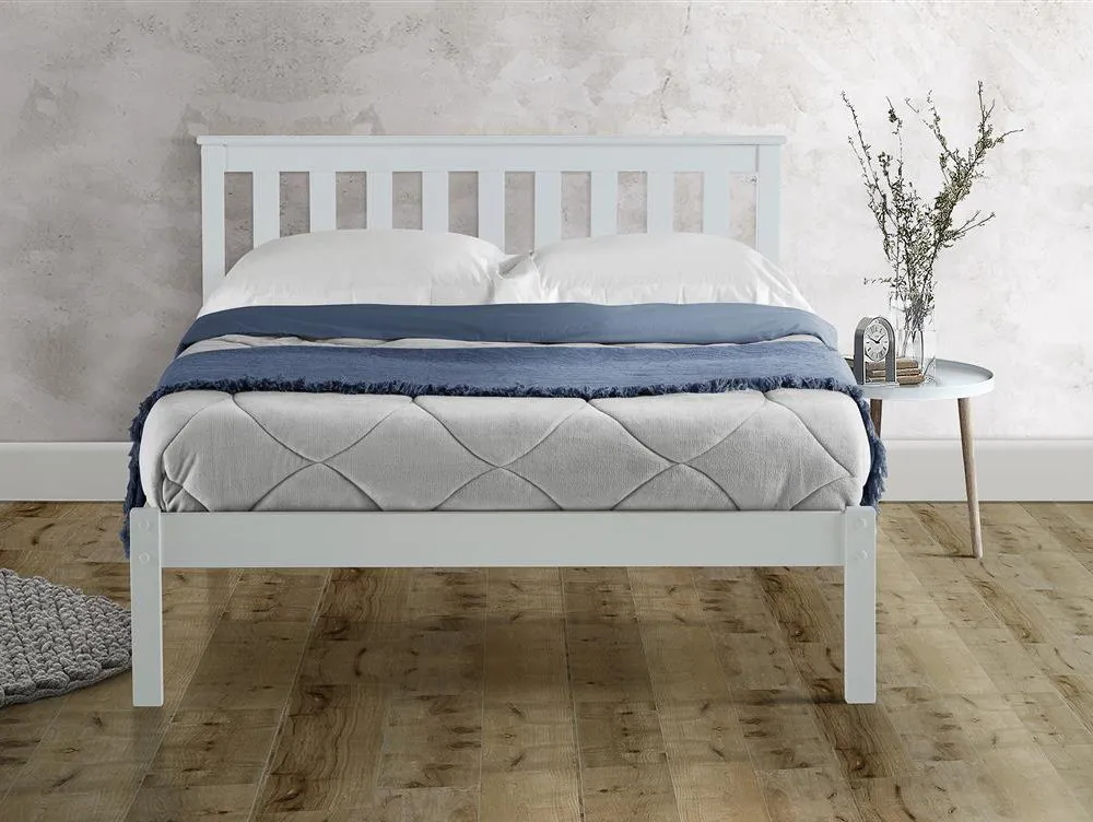 4ft small double bed and mattress wooden