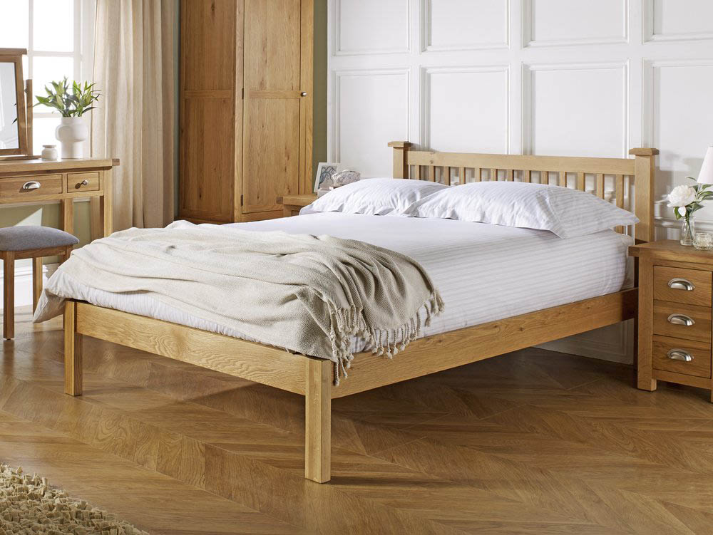 Birlea Woburn 4ft6 Double Oak Wooden Bed Frame Archers Sleepcentre