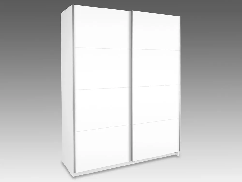 Harmony Harmony Dallas White High Gloss Sliding Door Large Double Wardrobe