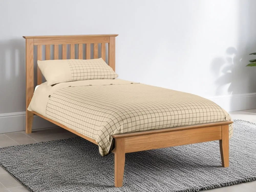 Julian Bowen Julian Bowen Salerno 3ft Single Oak Wooden Bed Frame