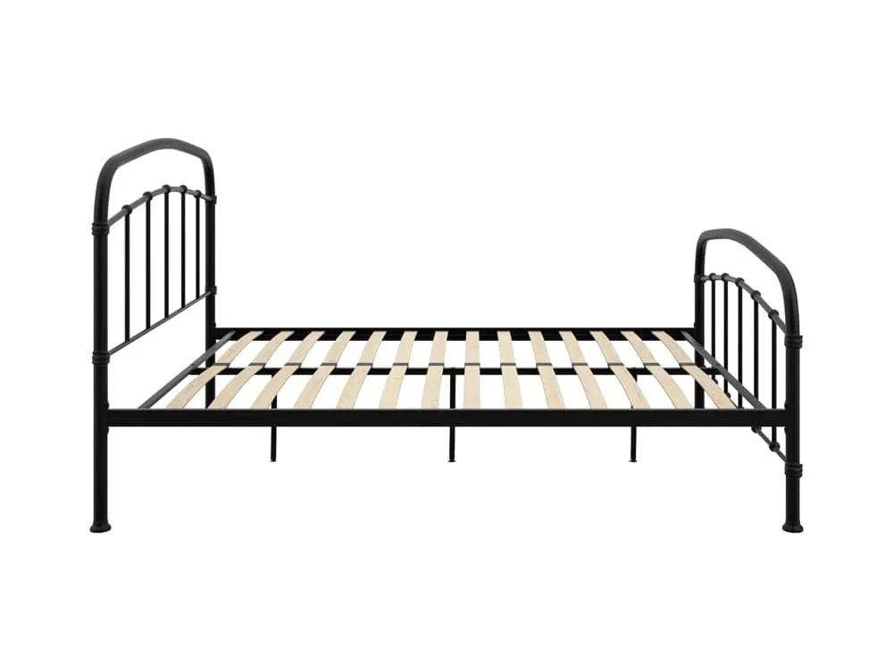 LPD LPD Halston 4ft6 Double Black Metal Bed Frame