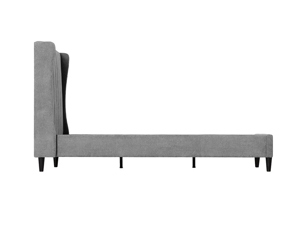 Seconique Seconique Amelia 4ft6 Double Grey Fabric Bed Frame