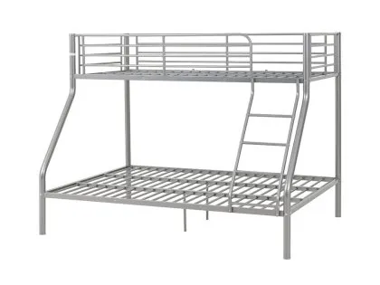Seconique Tandi 3ft plus 4ft6 Silver Metal Triple Bunk Bed Frame