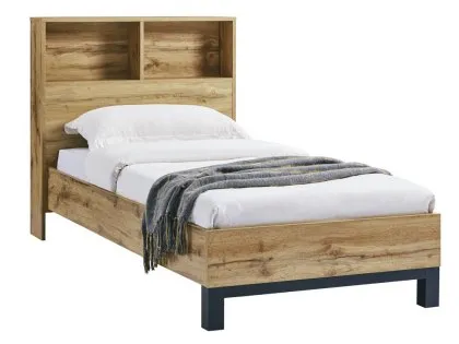 Julian Bowen Bali Bookcase 3ft Single Oak Wooden Bed Frame