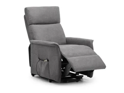 Julian Bowen Helena Single Motor Charcoal Fabric Riser Recliner Chair