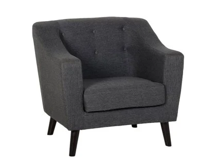 Seconique Ashley Grey Fabric Armchair